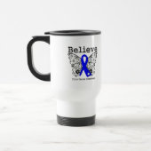Mug De Voyage Croyez - le papillon de cancer du colon (Gauche)