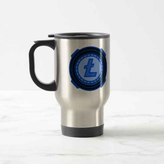 MUG DE VOYAGE CRYPTO-MONNAIE LITECOIN (Gauche)