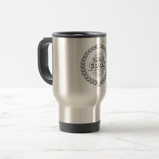MUG DE VOYAGE CUISINE EN CHEF ET LAVE-BOUTEILLE (Devant gauche)