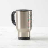 Mug De Voyage Culture africaine dynamique : une fusion rose et c (Devant gauche)