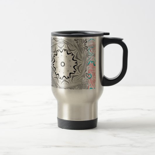 Mug De Voyage Culture africaine dynamique : une fusion rose et c (Droit)