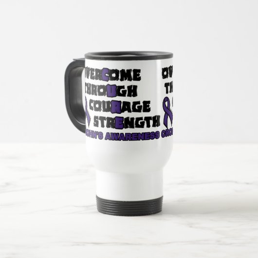 Mug De Voyage CURE... Crohn's (Devant gauche)
