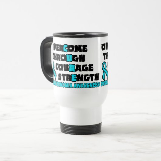 Mug De Voyage CURE...Dysautonomie (Devant gauche)