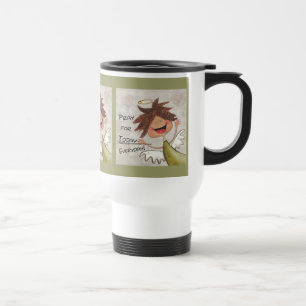 Mug De Voyage Curly Haired Angel-Priez pour aujourd'hui, tous le