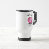 Mug De Voyage Custom Name Apple Personalized Teacher Thank You  (Devant droit)
