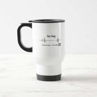 Mug De Voyage Custom Soundwave Song Code Mug-Personalized Voice 