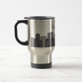 Mug De Voyage Custom Urban Cityscape Shades of Grey Personalised (Gauche)
