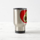 Mug De Voyage Cute Avocado Dans Le Coeur Rouge (Centre)