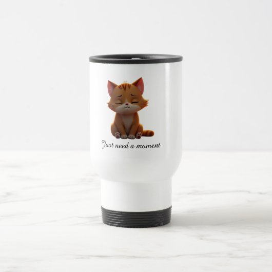 Mug De Voyage Cute cat - beautiful present for animal lover (Centre)