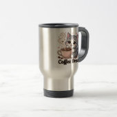 Mug De Voyage Cute Cat - Pause café - (Devant droit)