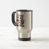 Mug De Voyage Cute Cat - Pause café - (Devant gauche)