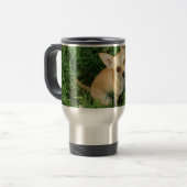 Mug De Voyage Cute Chihuahua dans la prairie (Devant gauche)