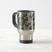 Mug De Voyage Cute Chinese Pandas Pattern Monogram (Devant gauche)