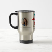 Mug De Voyage Cute Custom Christmas Nurse Gift 2 Photos Nom (Gauche)