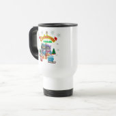 Mug De Voyage Cute dog and cat Christmas squad design  (Devant gauche)