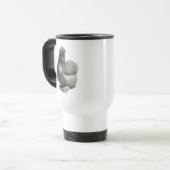 Mug De Voyage Cute Fluffy Blue Silkie Poulet (Devant gauche)