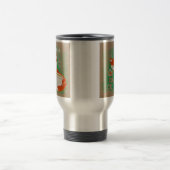 Mug De Voyage Cute Fox Paws et Sip Quote Personnalisé (Centre)