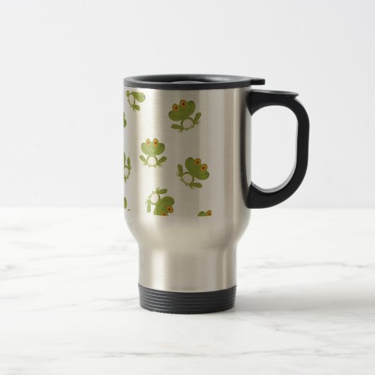 Mug De Voyage Cute Green Frog (Droit)