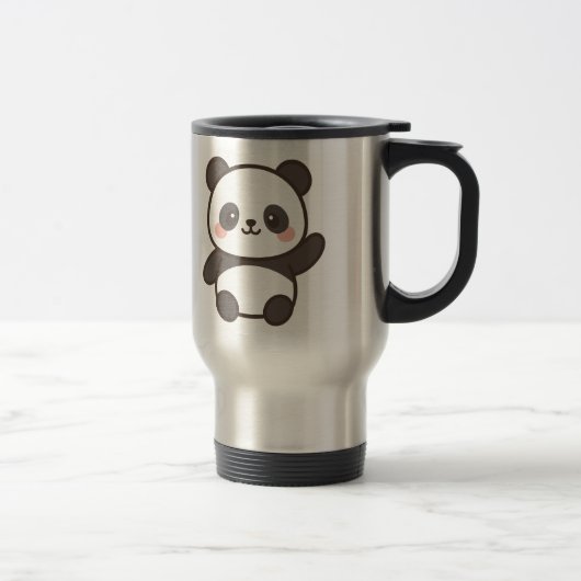 Mug De Voyage Cute Kawaii Panda 🐼 ☕ (Droit)