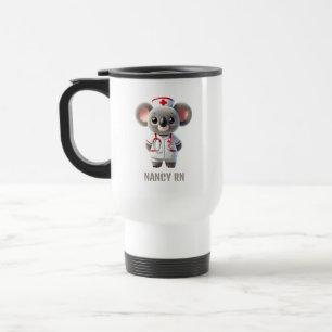 Mug De Voyage Cute Koala infirmière de l'ours avec stéthoscope r