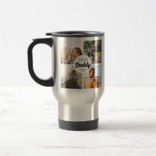 Mug De Voyage Cute Love You 'Papa' Collage Photo personnalisée