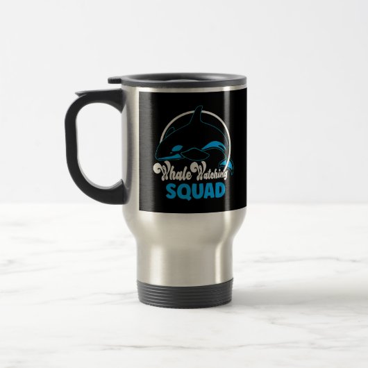 Mug De Voyage Cute Orca Whale Watching Squad Sea Animal (Gauche)