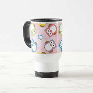 Mug De Voyage Cute Owls, Owl Pattern, Colorful Owls, Baby Owls