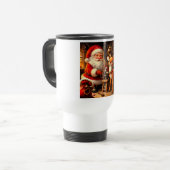 Mug De Voyage Cute Père Noël et Reindeer (Devant gauche)