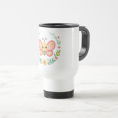Mug De Voyage Cute, ressort/papillon (Devant droit)