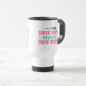 Mug De Voyage Cute super infirmière mot art (Devant droit)