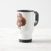 Mug De Voyage Cute Thanksgiving day football turkey (Devant droit)