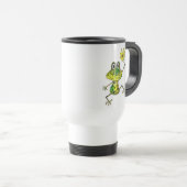 Mug De Voyage Cute Whimsical Happy Frog (Devant droit)