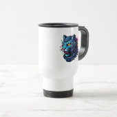 Mug De Voyage Cyber Animaux - Créatures futuristes du Digita (Devant droit)