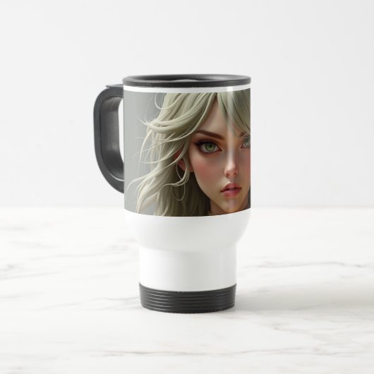 Mug De Voyage cyber-femme comme moi (Devant gauche)