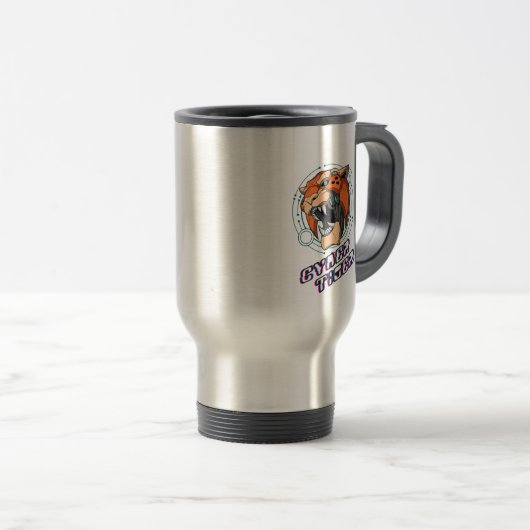 Mug De Voyage Cyber Tiger | (Devant droit)