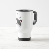 Mug De Voyage Cygne noir élégant (Devant droit)