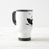 Mug De Voyage Cygne noir élégant (Devant gauche)