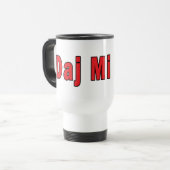 Mug De Voyage Daj MI Buzi - donnez-moi un baiser (Devant gauche)