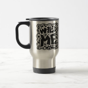 Mug De Voyage Dalmatie noir et blanc avec moi sauvage