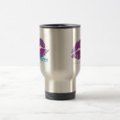 Mug De Voyage Damassé Aqua-Pourpre (Centre)