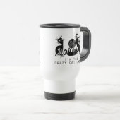 Mug De Voyage Dame du Crazy Cat (Devant droit)