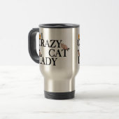 Mug De Voyage Dame du Crazy Cat (Devant gauche)