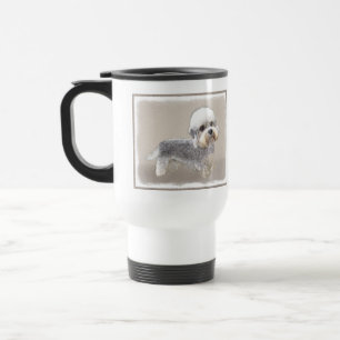 Mug De Voyage Dandie Dinmont Terrier Peinture Chien Art original