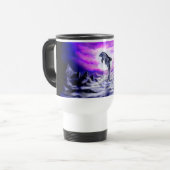 Mug De Voyage Dauphin clair de lune (Devant gauche)