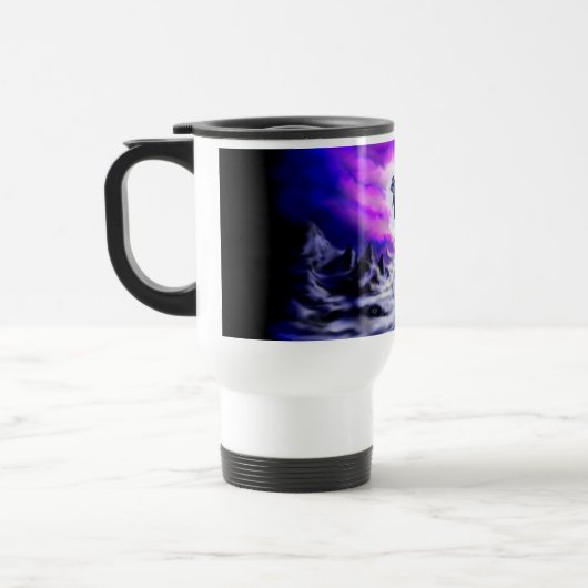 Mug De Voyage Dauphin clair de lune (Gauche)