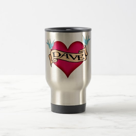 Mug De Voyage Dave - T-shirts et cadeaux faits sur commande de (Centre)