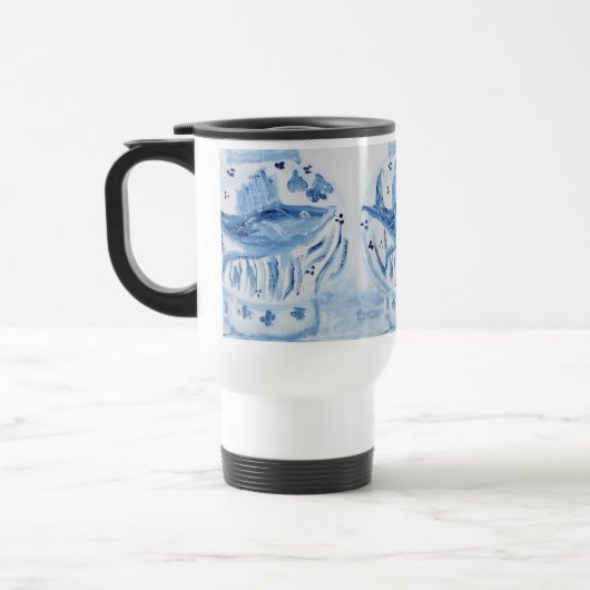 Mug de voyage de Gingembre peint à la main (Gauche)