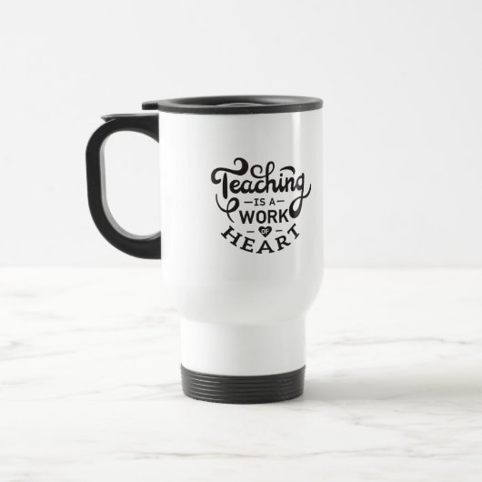 Mug de voyage de l'enseignant (Gauche)