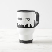 Mug De Voyage de New York noir tout (Devant droit)