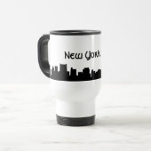 Mug De Voyage de New York noir tout (Devant gauche)